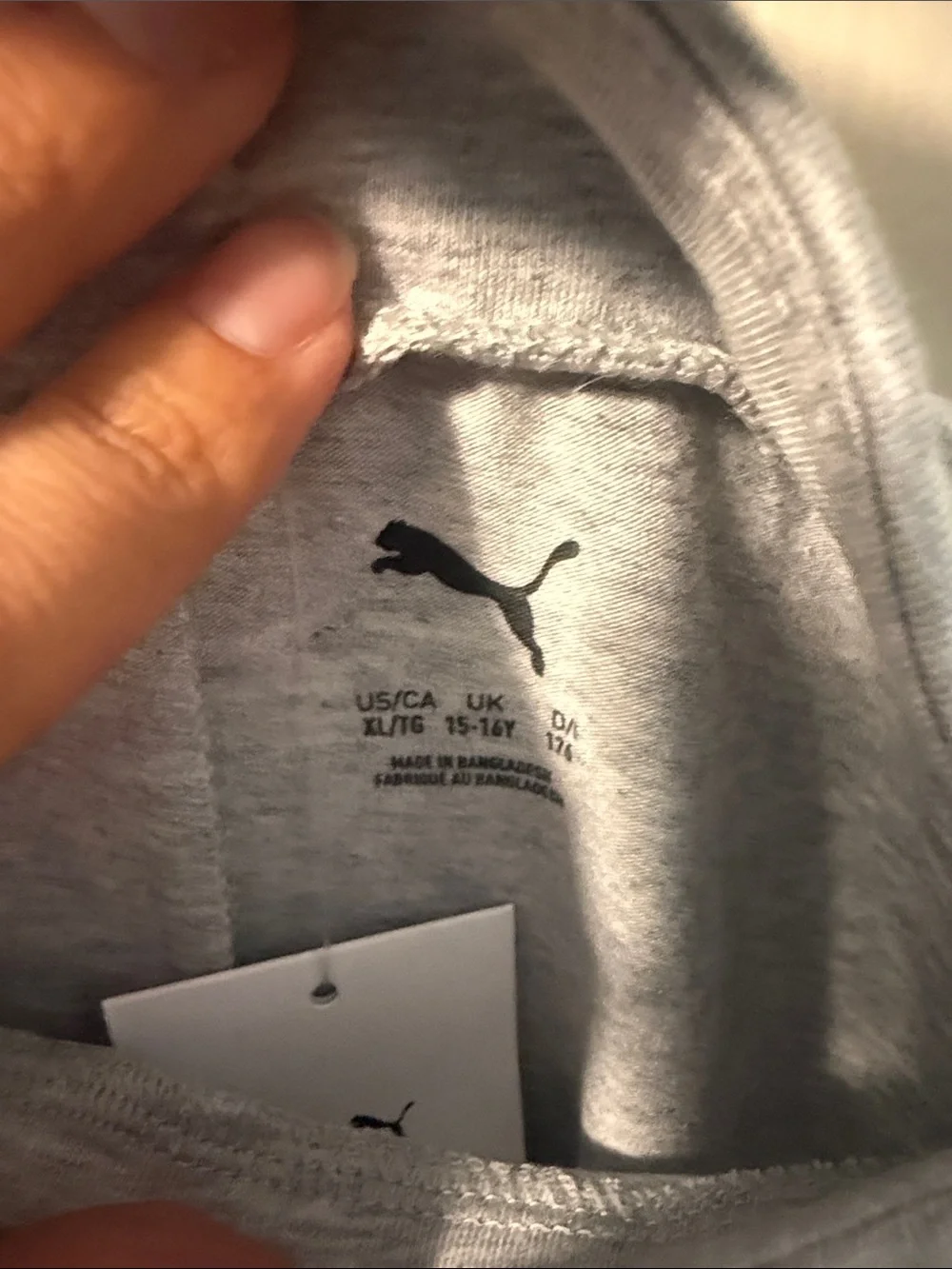Puma Light Gray Logo Bike Shorts